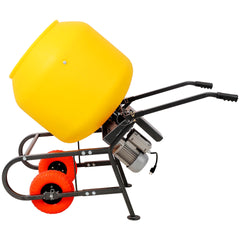 6 CUFT/170L Portable Electric Poly Drum Concrete Mixer, Heavy Duty Power Cement Mixing Machine for Mortar, Stucco and Fodder, 110V/60HZ CSA certificated