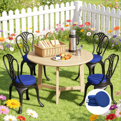 Set of 4 Round Seat Cushions,Patio Chair Cushions