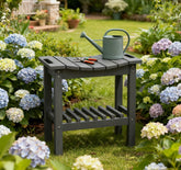 Non-Slip Pads Bench for Indoor Outdoor,Waterproof Shower Stool with Handle, Storage Shelf Bench