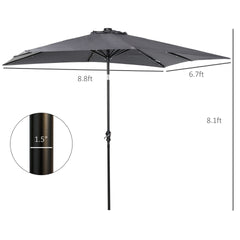 Sun Umbrella Solar Umbrella,Lighted Patio Umbrella