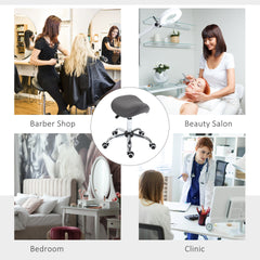 Ergonomic Rolling Saddle Stool Hydraulic Spa Stool Height Adjustable Swivel Drafting Medical Salon Chair