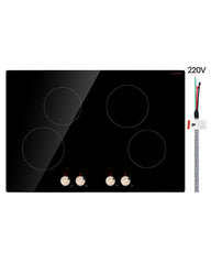 6600W 4 Burner Induction Cooktop Electric Countertop Burner Knob Control