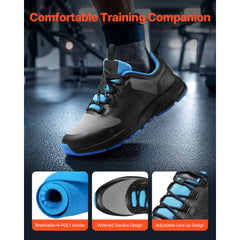 Cross Training Shoes M Width Sneakers US Size 8 Wide Toe Box Shoes Black