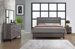 MIRAGE GREY KING BED