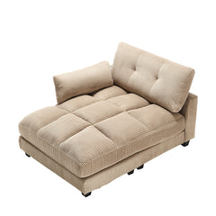 UNITED WE WIN Sleeper Sofa Couch Bed,Oversized Chaise Lounge Chair Cozy Cloud Couch