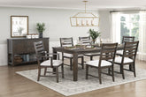 Classic Style 7pc Dining Set Dark Espresso Finish Table with Extension Leaf Armchairs Side Chairs Comfortable Seat Wooden Dining Furniture