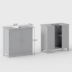 Bathroom Vanity Cabinet, Under Sink Bathroom Cabinet with 2 Doors (Without bathroom basin)