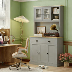 71" Tall Pantry Cabinet Freestanding Kitchen Cabinet
