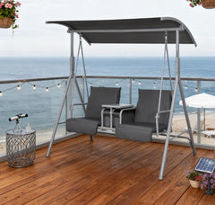 Patio Swing Chair,Outdoor Porch Swing,for Garden, Poolside, Backyard