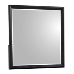 Houston Traditional Style Mirror Made with Wood in Walnut(THIS ITEM INCLUDES MIRROR ONLY)
