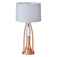 Beautiful Water Dancing Table Lamp 1pc Modern Design Home Decor Copper Finish Luxurious Sparkling Decorative Night lamp Bedroom Lamp Living Room