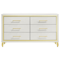 Chesney White 6-drawer Bedroom Dresser