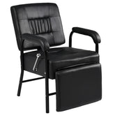 Shampoo Chair with Footrest for Salon, Reclining Salon Chair for Barber & Hair Stylist Chair, Controled Recline Spa Beauty Equipment, Black
