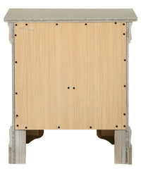 Elegant Silver Champagne Nightstand