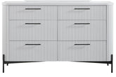 6 Drawer Dresser - White