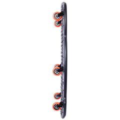 Plastic Creeper 42 Inch with carrying bag - Blow Molded Ergonomic HDPE Body with Padded Headrest & Dual Tool Trays - 330 Lbs Capacity ORANGE