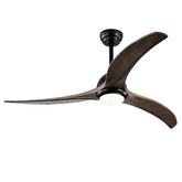 52" Ceiling Fan, Indoor Outdoor Ceiling Fan With Light with Remote Control, Noiseless Reversible Motor, 6 Speed ,3 Color , for Patio Living Room, Bedroom, Office,Indoor