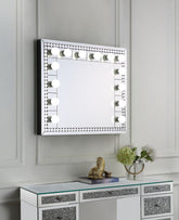 Farai Mirrored & Faux Crystal Diamonds Accent Mirror