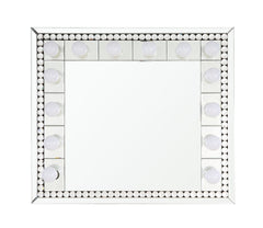Farai Mirrored & Faux Crystal Diamonds Accent Mirror