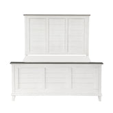 Classic Antique White Finish Queen Bed Farmhouse Style 1pc Bedroom Furniture Two-Tone Finish