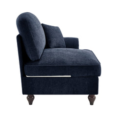 Sofa RSF Chenille W/1 Pillow -blue