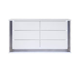 MOON SMOOTH WHITE DRESSER WITH LED