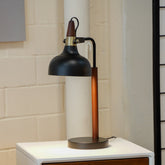 New Design Small Modern Stylish Desk Lamp In Stock In The United States, Used for Bedside Table Lamp, Night Light, Study Lamp, Reading Lamp, Office, GlowLite Black Table Lamp with Cone Shade 110V