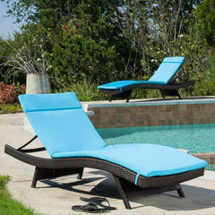 52005.00CUSH-BLU (1PCS) SALEM Outdoor Chaise Lounge Cushion (Without Chaise Lounge)