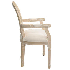French Style Solid Wood Dining Chair,Set of 2,Cream