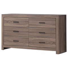 Sherwood Barrel Oak 6-drawers Dresser