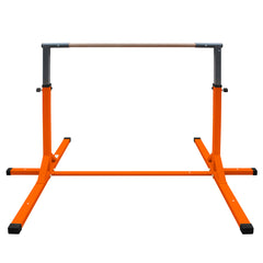 Gymnastics Bar for Kids, Adjustable Height Gym Bar, Junior Training Kip Bar for Home, Built for kids 3+ Years Orange
