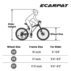 A2660 Mountain Bike 26 Inch Wheels, 21-Speed Full Suspension Mens Womens Trail Commuter City Mountain Bike, Carbon Steel Frame Disc Brakes Thumb Shifter Front Fork Rear Shock Absorber Bicycles
