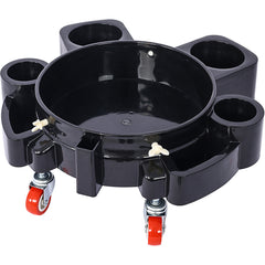 Bucket Dolly 5 Gallon Rolling Bucket Dolly with 5 Rolling Swivel Casters,Removable Bucket Dolly for Car Wash Professional Detailing for Car Washing Detailing Smoother Maneuvering 4pcs set
