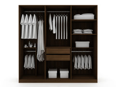 Wardrobe Closet in Chestnut Brown
