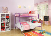 Tritan Purple Finish Twin/Full Bunk Bed