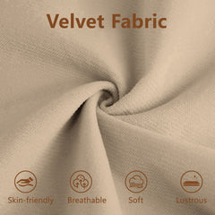 Extra Large 3 Seat Modern Velvet Sofa, Oversize Sofa, Clould Like Comfortable Seat and Back Support, With Waist Pillows and Throw Pillows, Camel