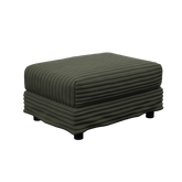 Plush Corduroy Ottoman to Combine with 2 Seater Sofa, 3 Seater Sofa and 4 Seater Sofa, Suitable for Living Rooms, Apartments, Offices, Green(Old SKU:W1885P346914)