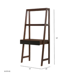 32x20x68" Ladder Desk, Ladder Style Display Shelf