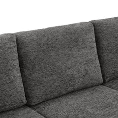 109.9" Sectional Sofa Versatile Sofa Bed Sofa Sleeper U-shaped Sofa with Ample Storage Space, Two Cup Holders and Charging Ports for Living Room, Beige,Grey