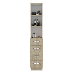 Linen Cabinet Epic, Bathroom, Light Pine / White