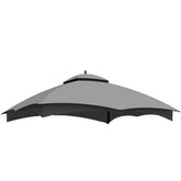 Replacement Canopy Top for Lowe's Allen Roth Heavy Duty Gazebo Roof Gazebo Top with Air Vent 10X12 Gazebo CoverReplacement Top Only (Grey)