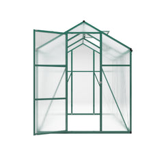 Newly marketed Gain height windproofaluminum greenhouse 6x6 FT Polycarbonate Greenhouse Raised Base and Anchor Aluminum Heavy Duty Walk-in Greenhouses for Outdoor Backyard in All Season