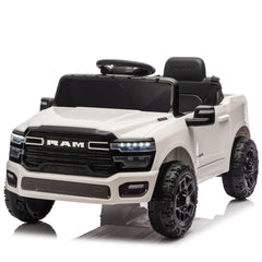 Licensed Dodge RAM 3500 12V Kids Ride On Truck,W/ Remote Control,2WD & Rear Shock Suspension,LED Headlights &Low Battery Alarm,3-speed remote adjustment,Built-in Music & Bluetooth,Recommended age: 3-6