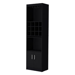 Wenge Bar Cabinet with Wine Storage