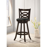 Cappuccino Swivel Bar Height Stool (Set of 2)