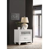 Barzini 2-Drawer Nightstand White