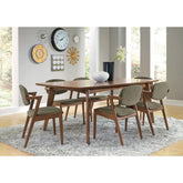 Marcella Dark Walnut Mid-century Rectangle Dining Table