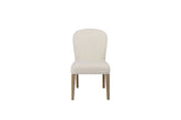 Arch Upholstered Chair - Toffee and White Sand (Set of 2)