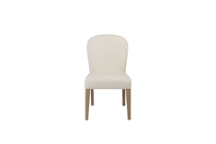 Arch Upholstered Chair - Toffee and White Sand (Set of 2)