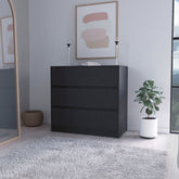 Avra 3 Drawer Dresser, Manufactured Wood Top and Front Chest of Drawers